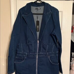 Fashion Nova Bring the Energy Denim Jumpsuit